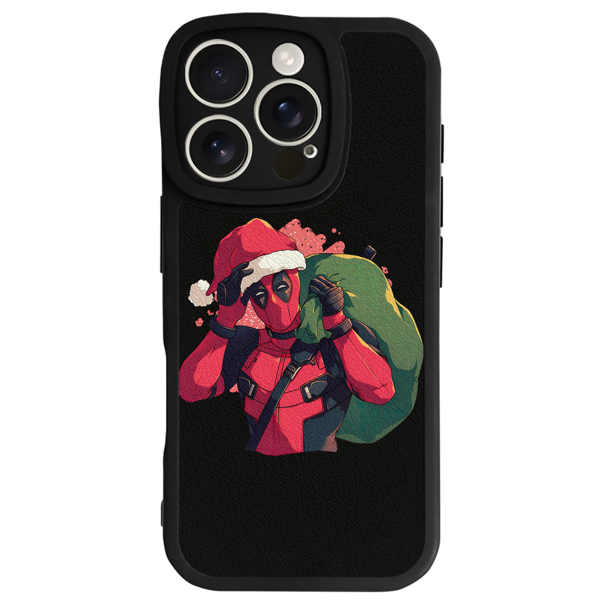 （画像用） Deadpool デッドプール 【iPhone 16シリーズ対応】シリコンスマホケース（レザー調） 材質：シリコン